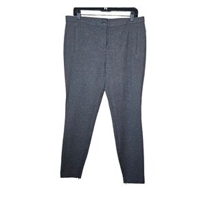 Paraphrase Heavy Work Legging Fake Pockets Zipper Ankles Size 12